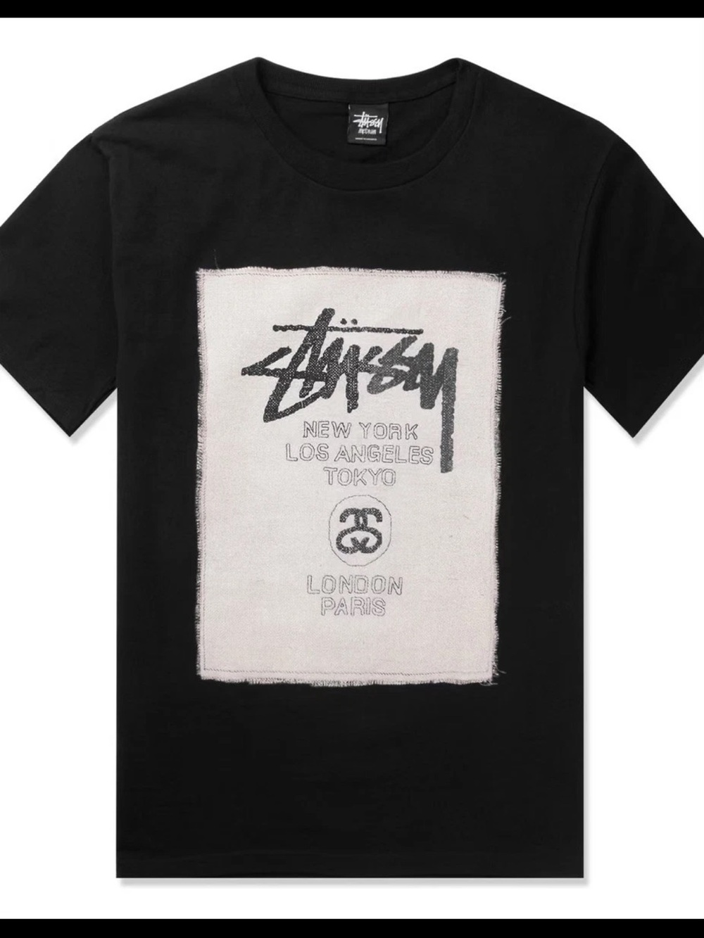 Stüssy × Naama Givoni World Tour Stitch Canvas Patch T-Shirt-M *Read Description